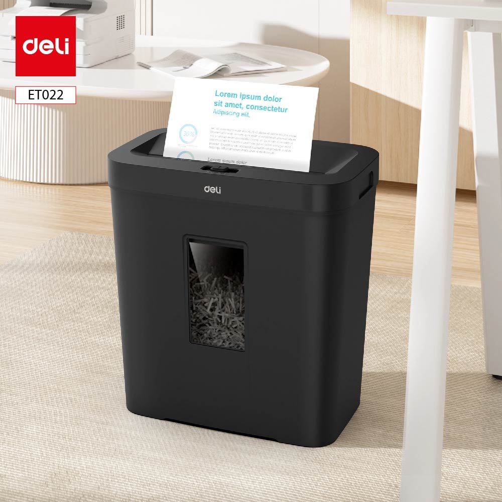 ديلي تلافة ورق قياس A4 - قدرة 10 ورقة - تلف مستمر 5 دقيقة - خزان سعة 12 لتر - أسود ET022